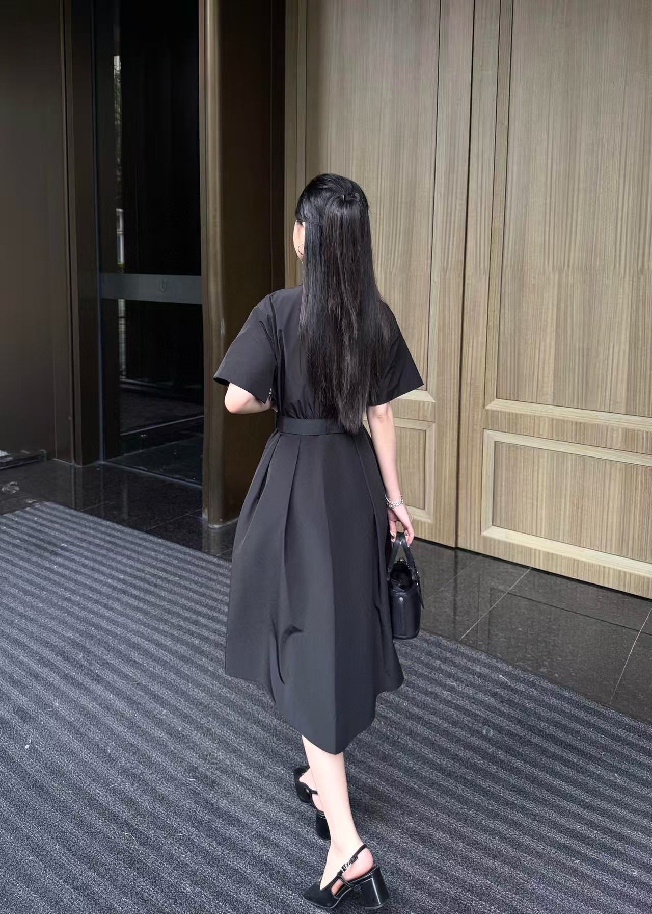 PR4DA 高品質ジッパー付きベルトドレス【50％割引+送料無料】