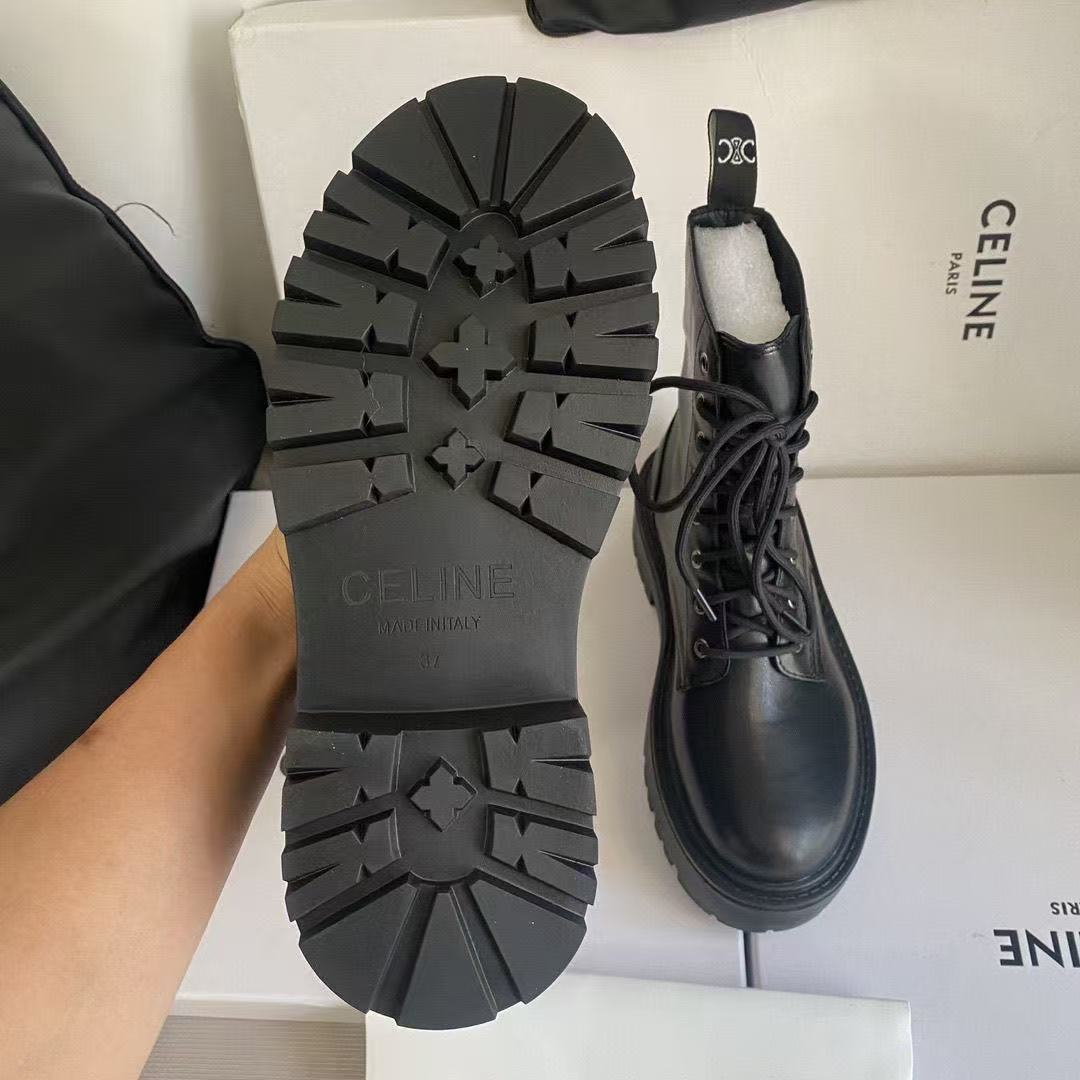 CEL1NE 凱旋門プラットフォーム レースアップ アンクルブーツ【50%割引+送料無料】