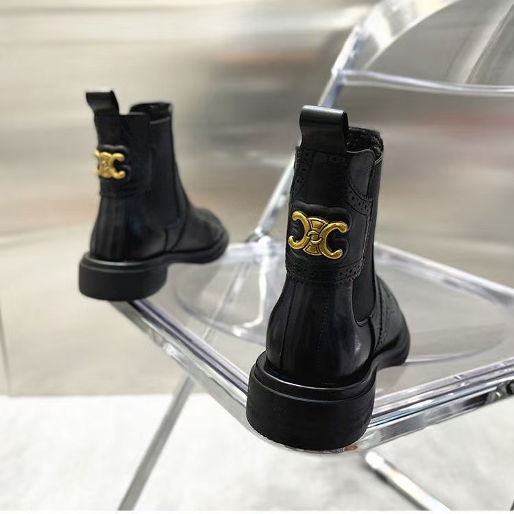 CEL1NE 凱旋門バックル アンクルブーツ【50％割引+送料無料】