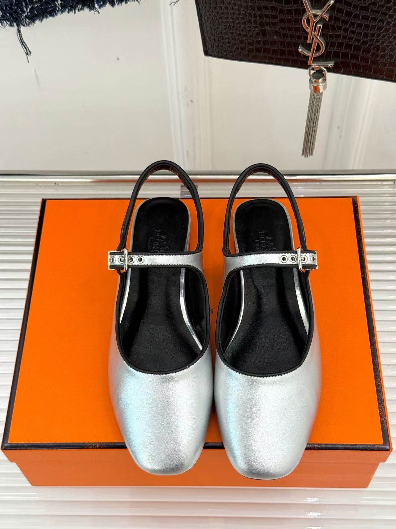 HERME5 高級レザーフラットサンダル【50%割引+送料無料】