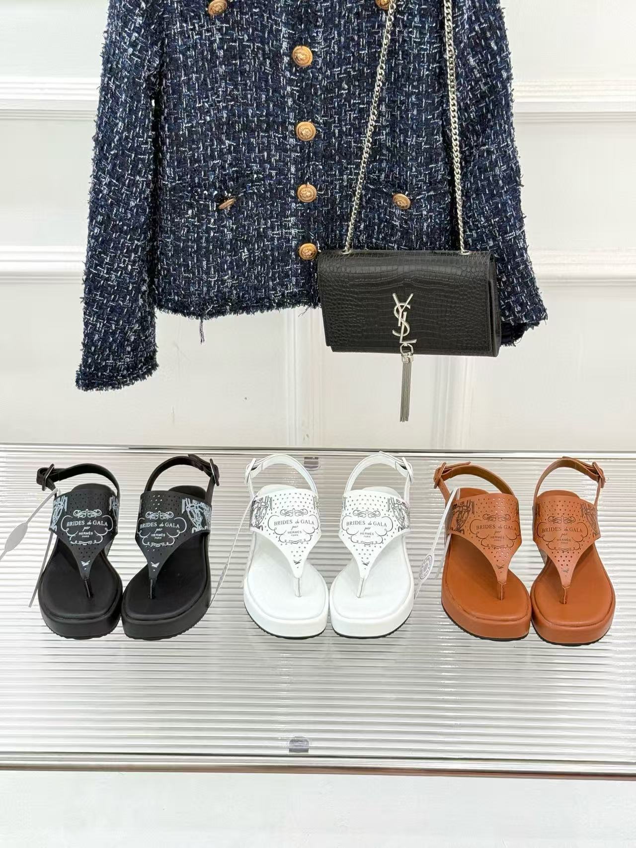 HERME5高品質プラットフォームサンダル【50％割引+送料無料】