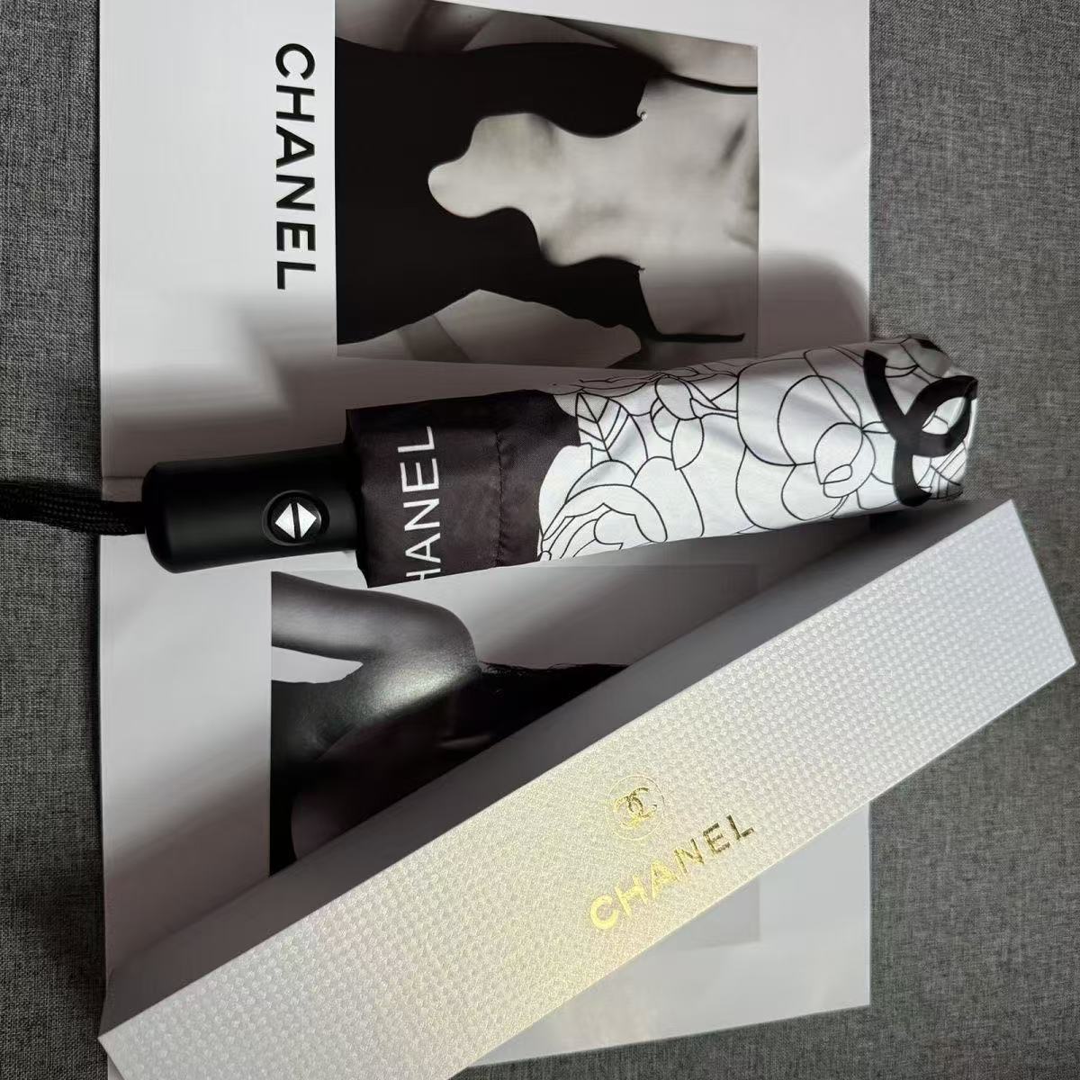 CHANE1 カメリア折りたたみ傘【50％割引+送料無料】