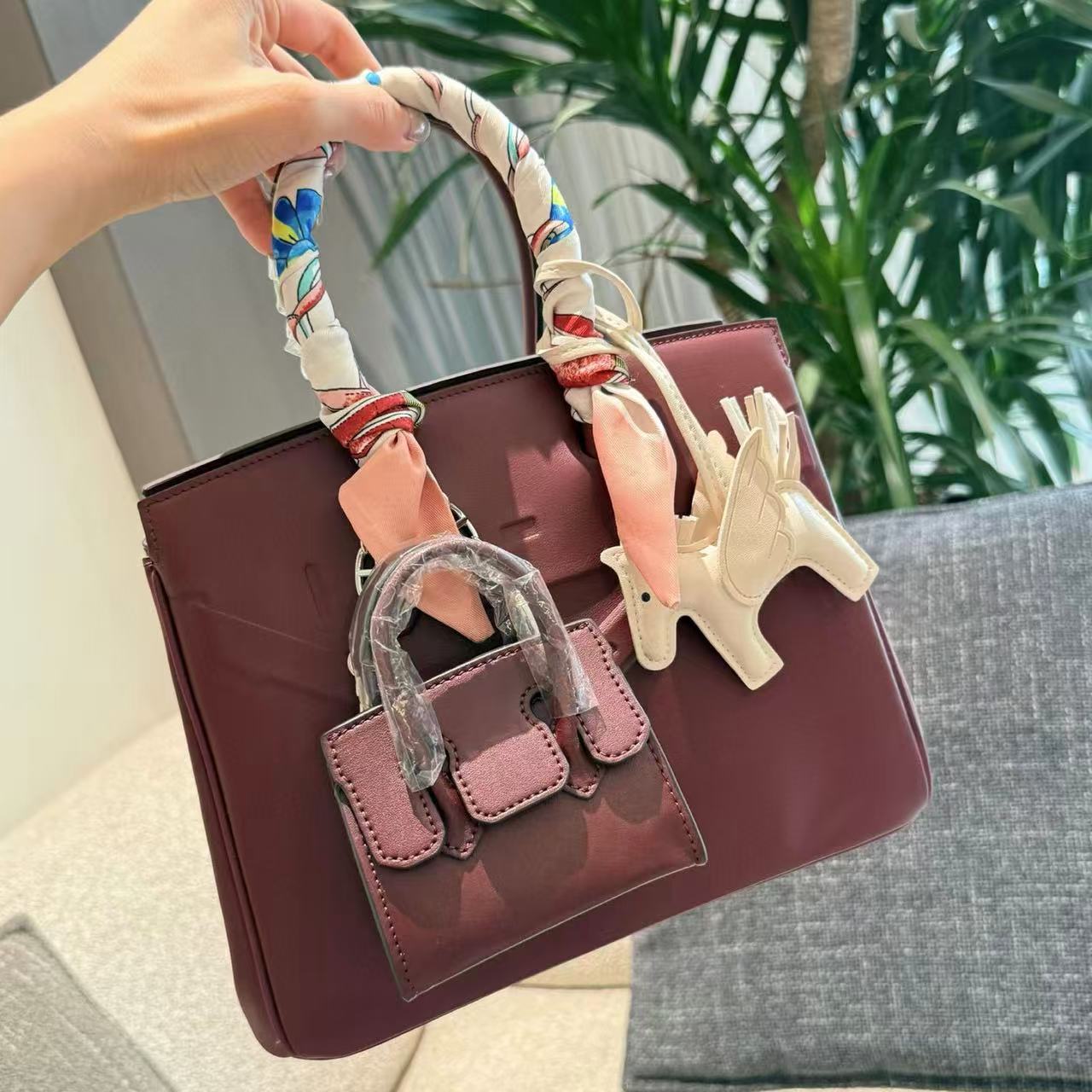 HERME5 高品質ペイントハンドバッグ【50％割引+送料無料】