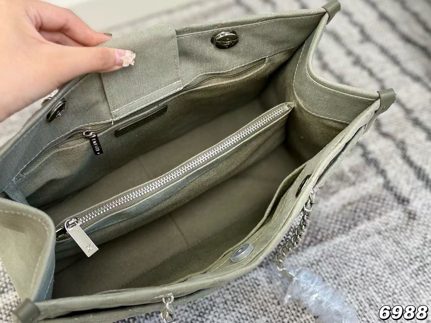 CHANE1 チェーンチェック柄ショッピングバッグ【50％割引+送料無料】