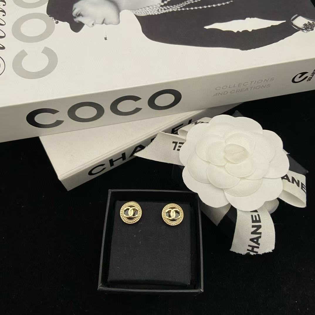 CHANE1 ラウンドダブルCイヤリング【50％割引+送料無料】