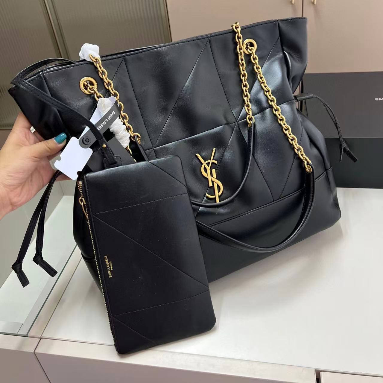 YSLチェーンショッピングバッグ【50％割引+送料無料】