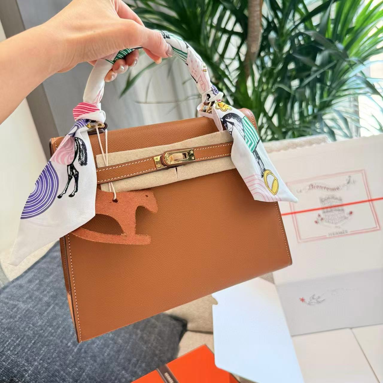 HERME5 Kelly牛革ハンドバッグ【50％割引+送料無料】