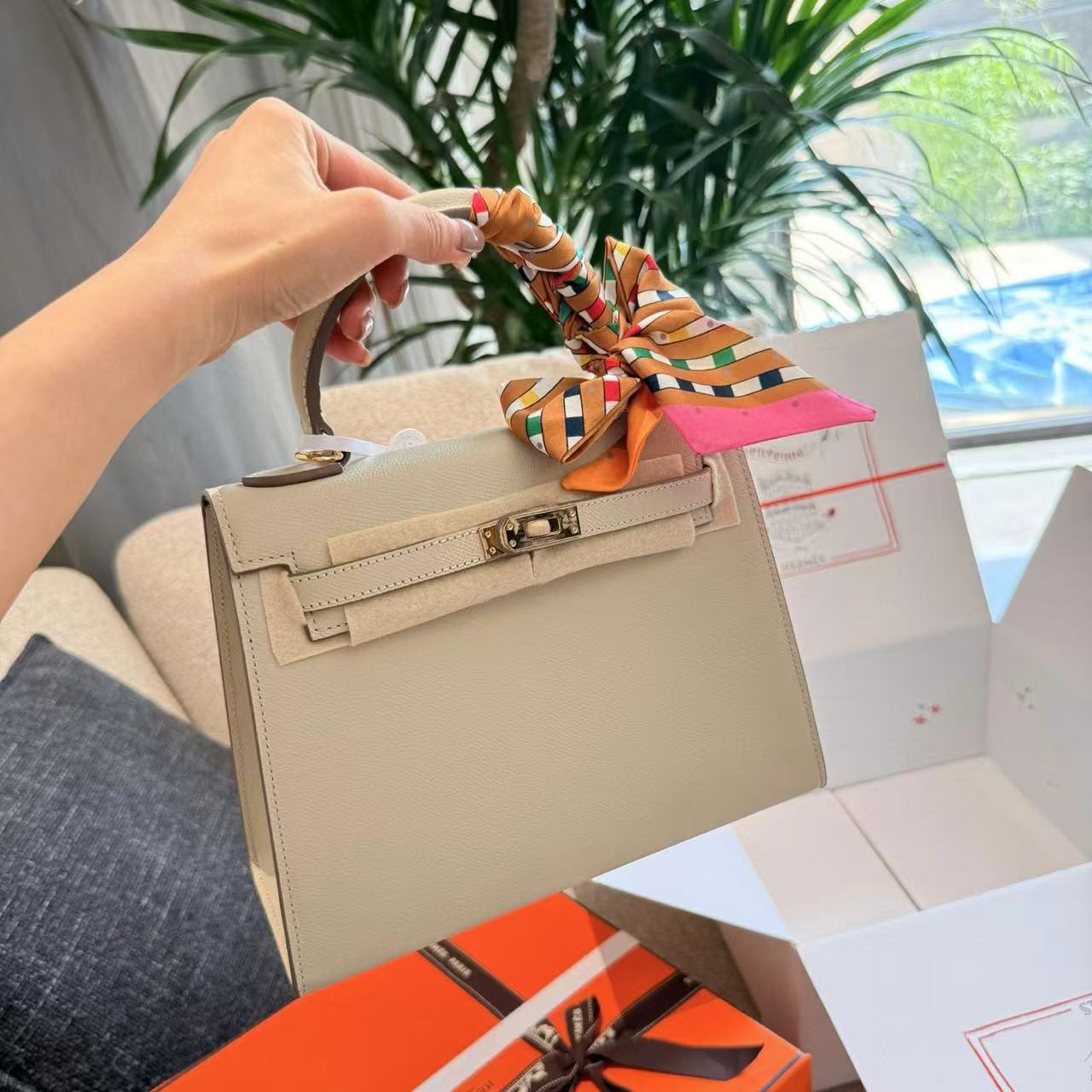 HERME5 Kelly牛革ハンドバッグ【50％割引+送料無料】