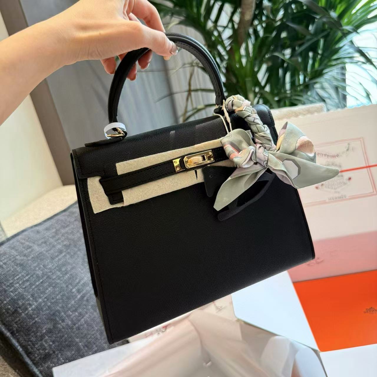HERME5 Kelly牛革ハンドバッグ【50％割引+送料無料】