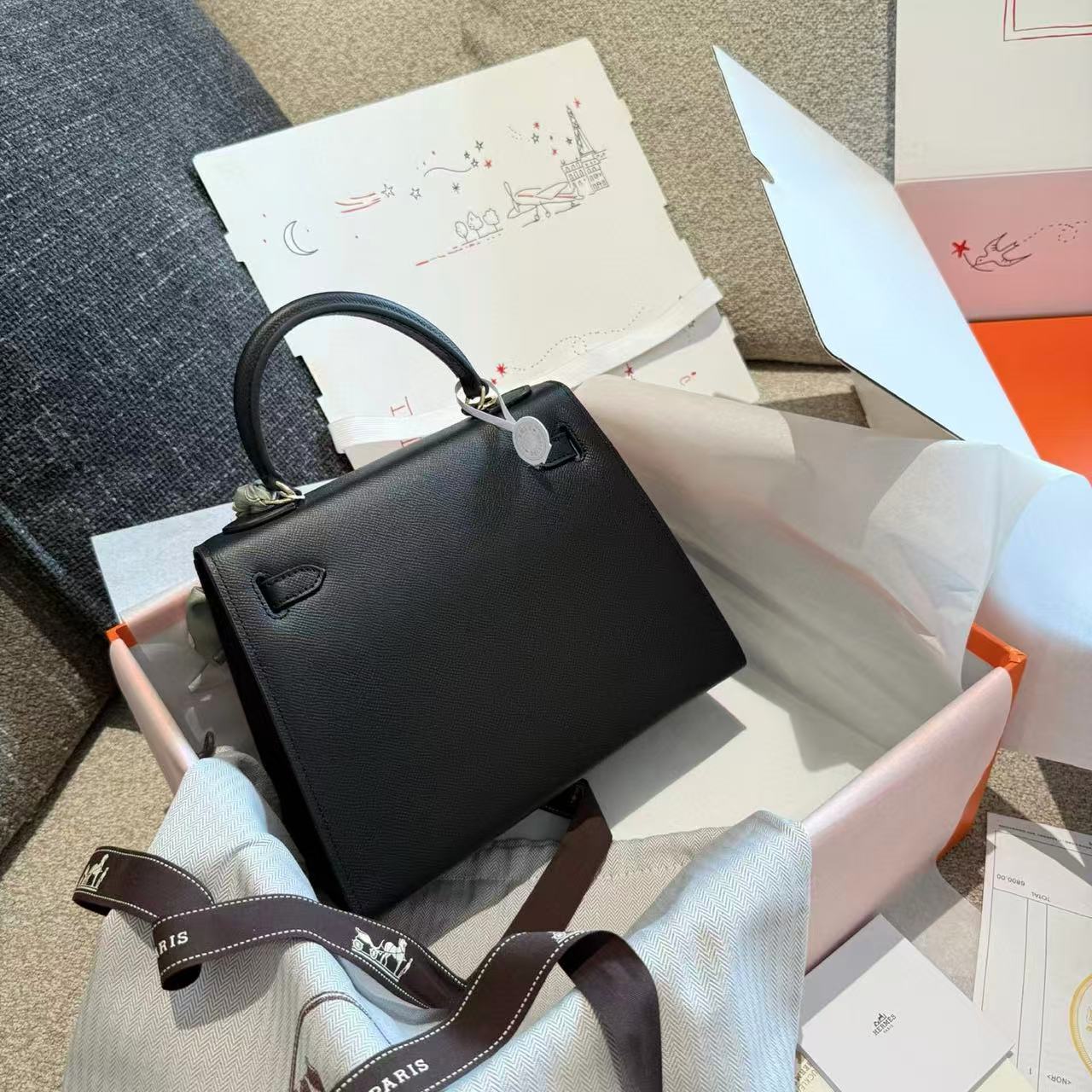 HERME5 Kelly牛革ハンドバッグ【50％割引+送料無料】