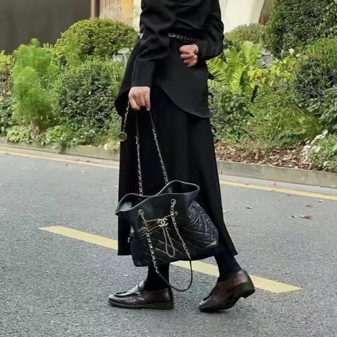 CHANE1 ドローストリングショルダーバッグ【50％割引+送料無料】