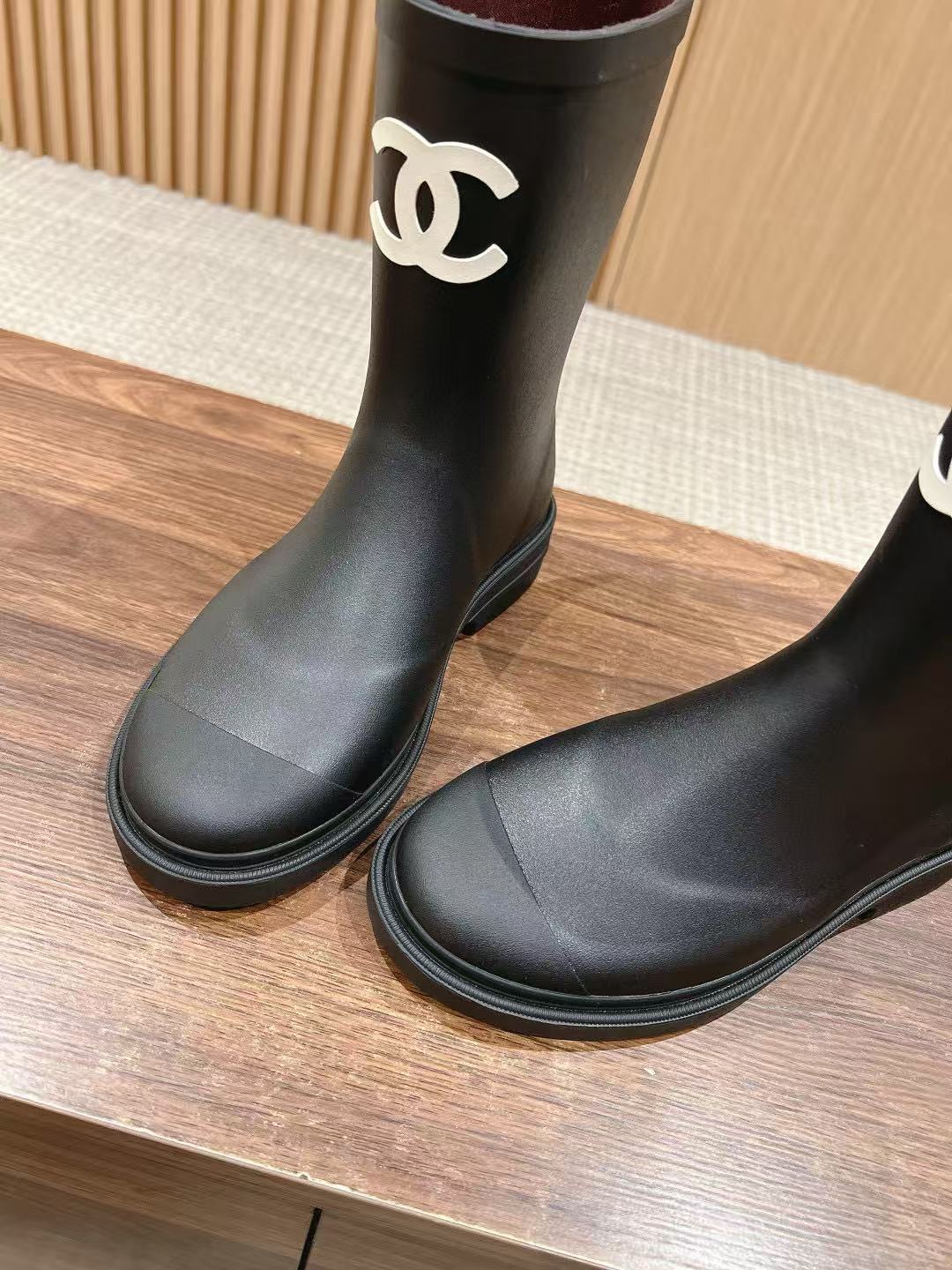 CHANE1 高品質ダブルCレインブーツ【50％割引+送料無料】