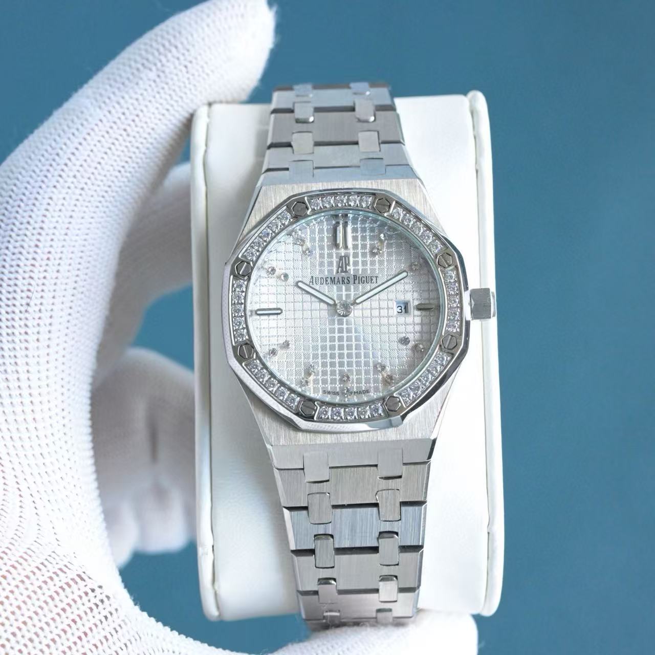 Audemarsp1gueスチールストラップダイヤモンドレディース腕時計【50％割引+送料無料】