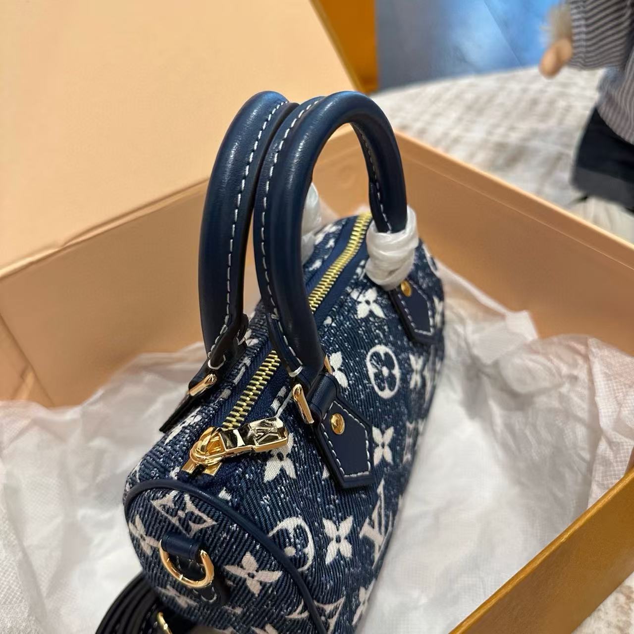 LV speedyデニムハンドバッグ【50％割引+送料無料】