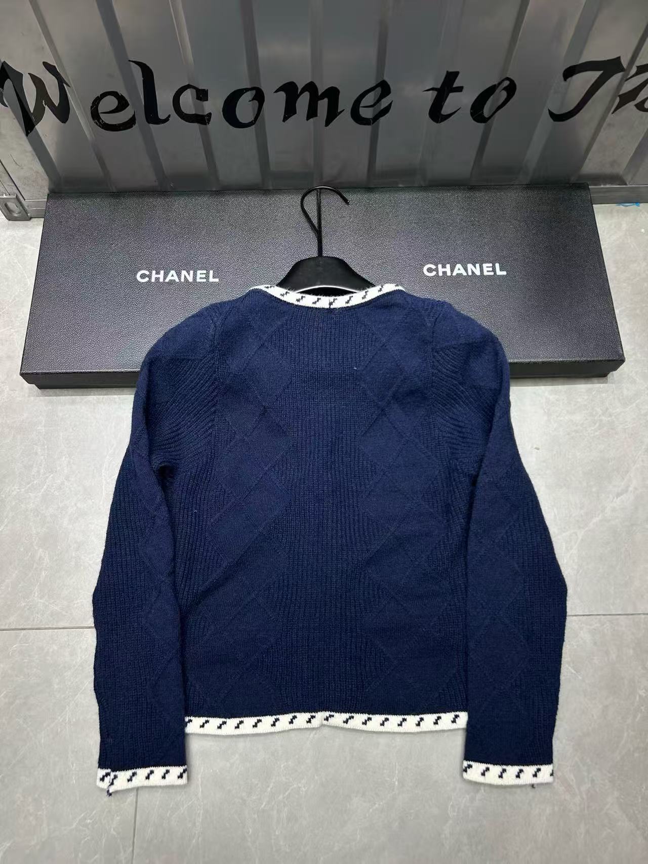 CHANE1 Vネックウールポケットカーディガン【50％割引+送料無料】