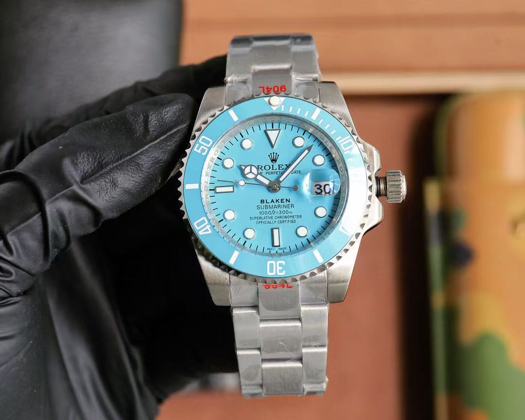 R0LEX クラシック ブルー スチールストラップ レディースウォッチ【50％割引+送料無料】