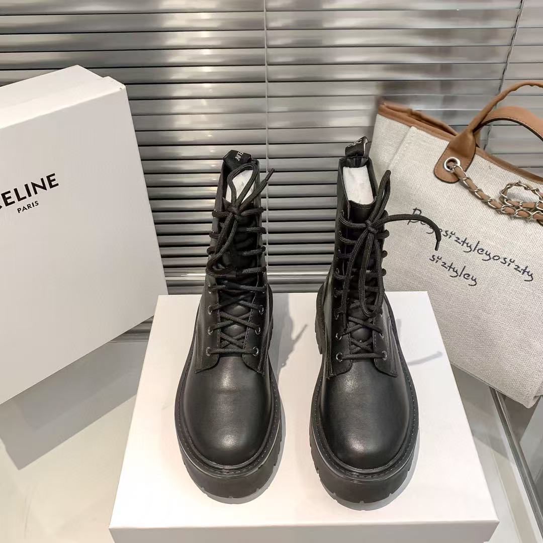 CEL1NE 凱旋門 レースアップブーツ【50%割引+送料無料】