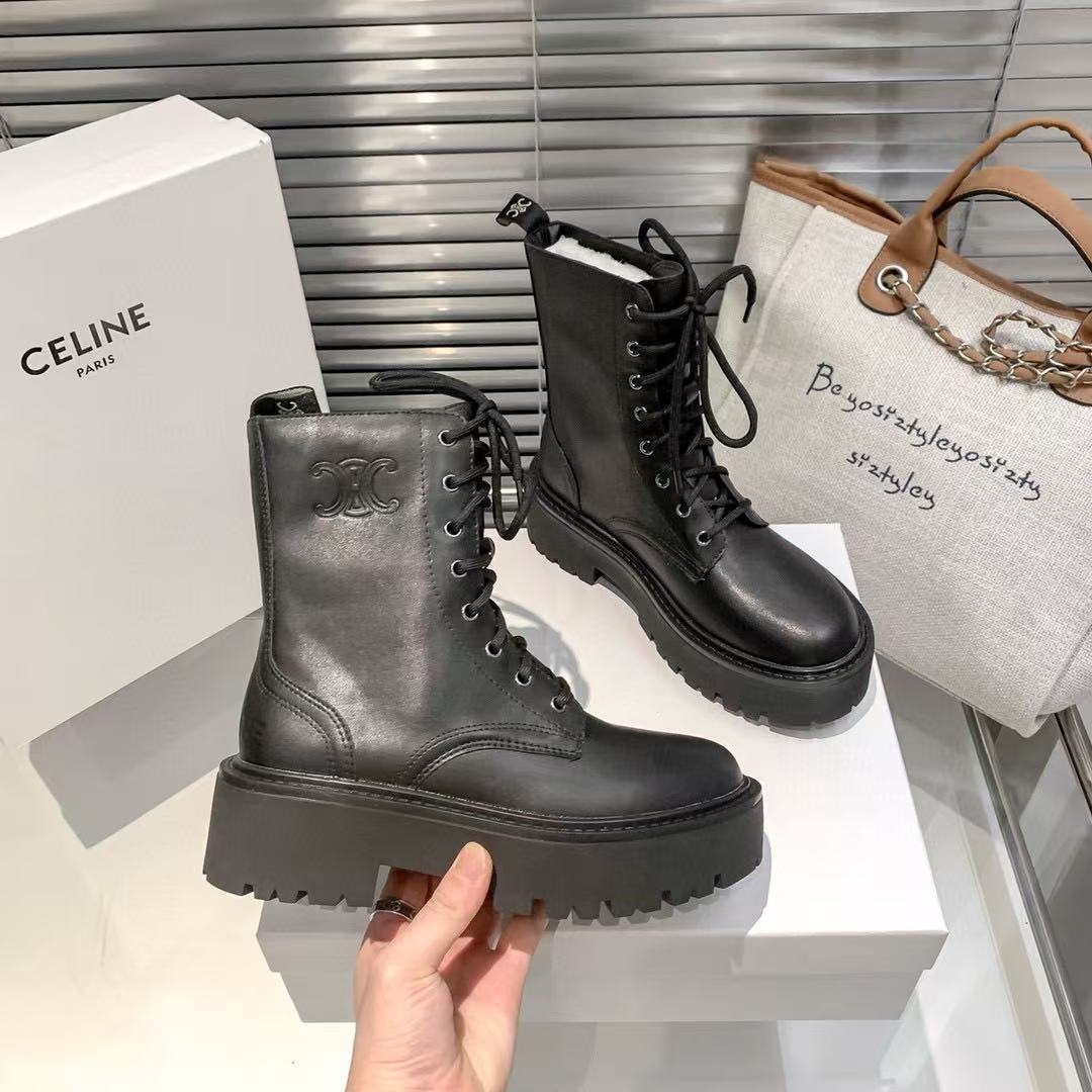 CEL1NE 凱旋門 レースアップブーツ【50%割引+送料無料】