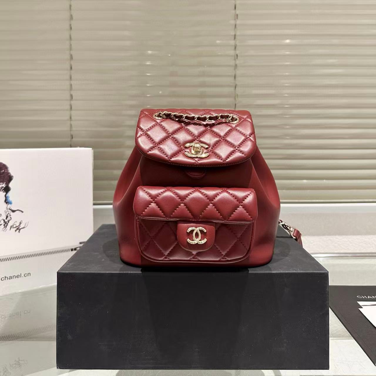 CHANE1 チェーンシープスキンバックパック【50％割引+送料無料】