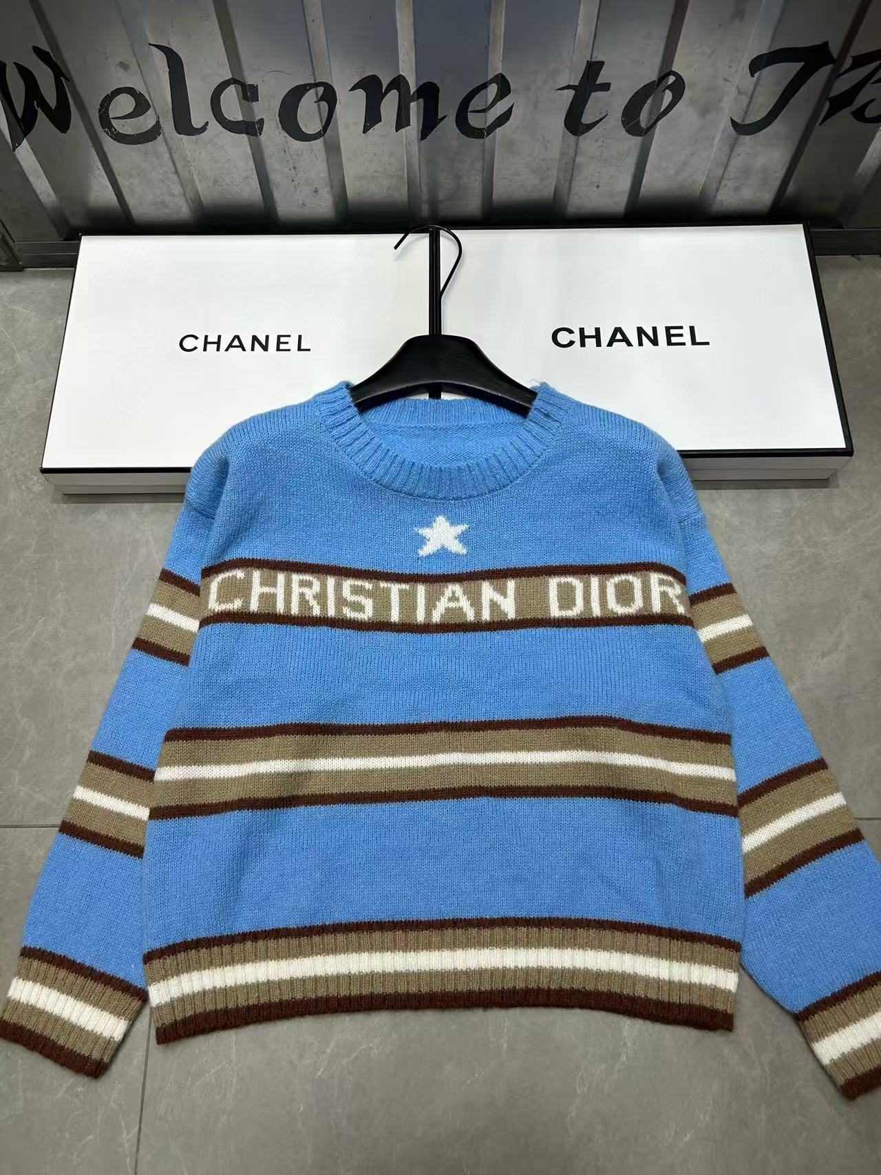 DI0R 五芒星カラーブロックセーター【50％割引+送料無料】