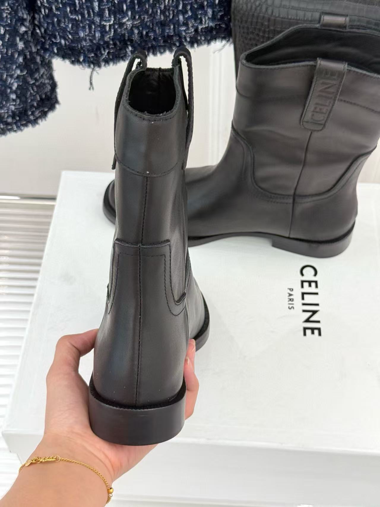 CEL1NE 高品質レザーアンクルブーツ【50％割引+送料無料】