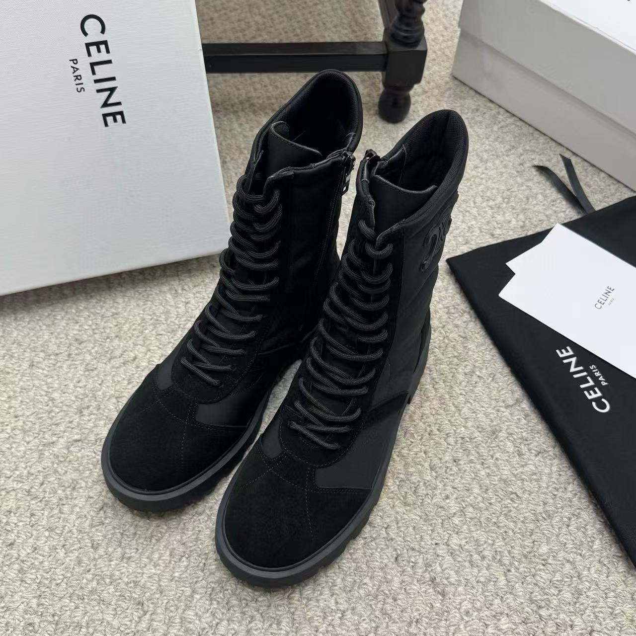 CEL1NEの高品質凱旋門レースアップマーティンブーツ【50％割引+送料無料】