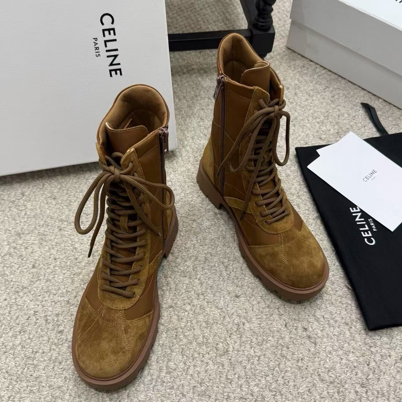 CEL1NEの高品質凱旋門レースアップマーティンブーツ【50％割引+送料無料】