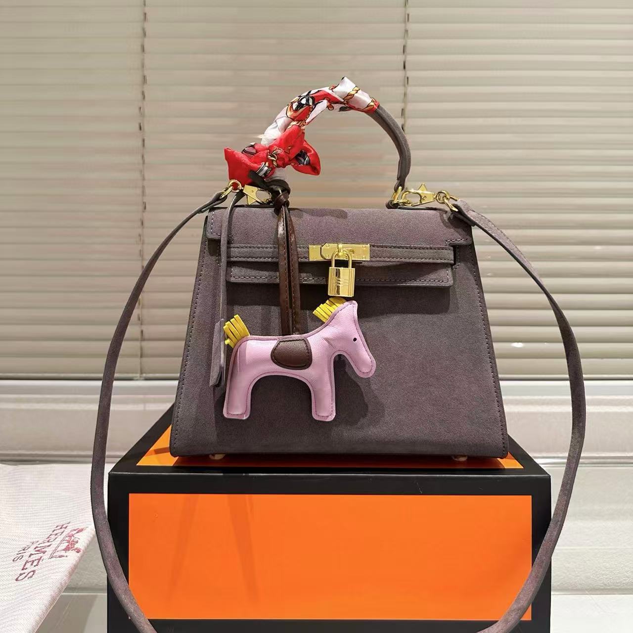 HERME5 ヌバックレザーハンドバッグ【50%割引+送料無料】