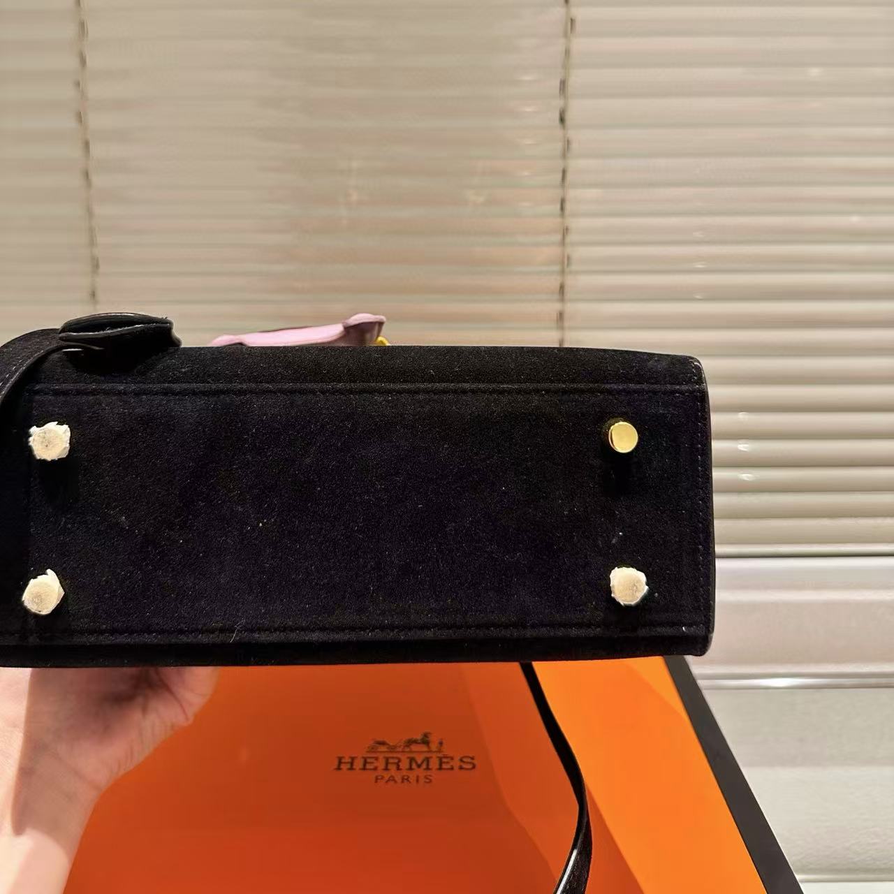 HERME5 ヌバックレザーハンドバッグ【50%割引+送料無料】