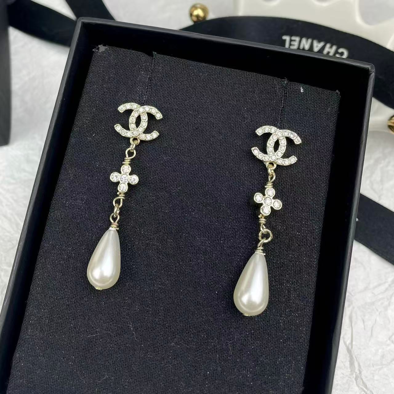 CHANE1 ダイヤモンドパールスタッドピアス【50％割引+送料無料】