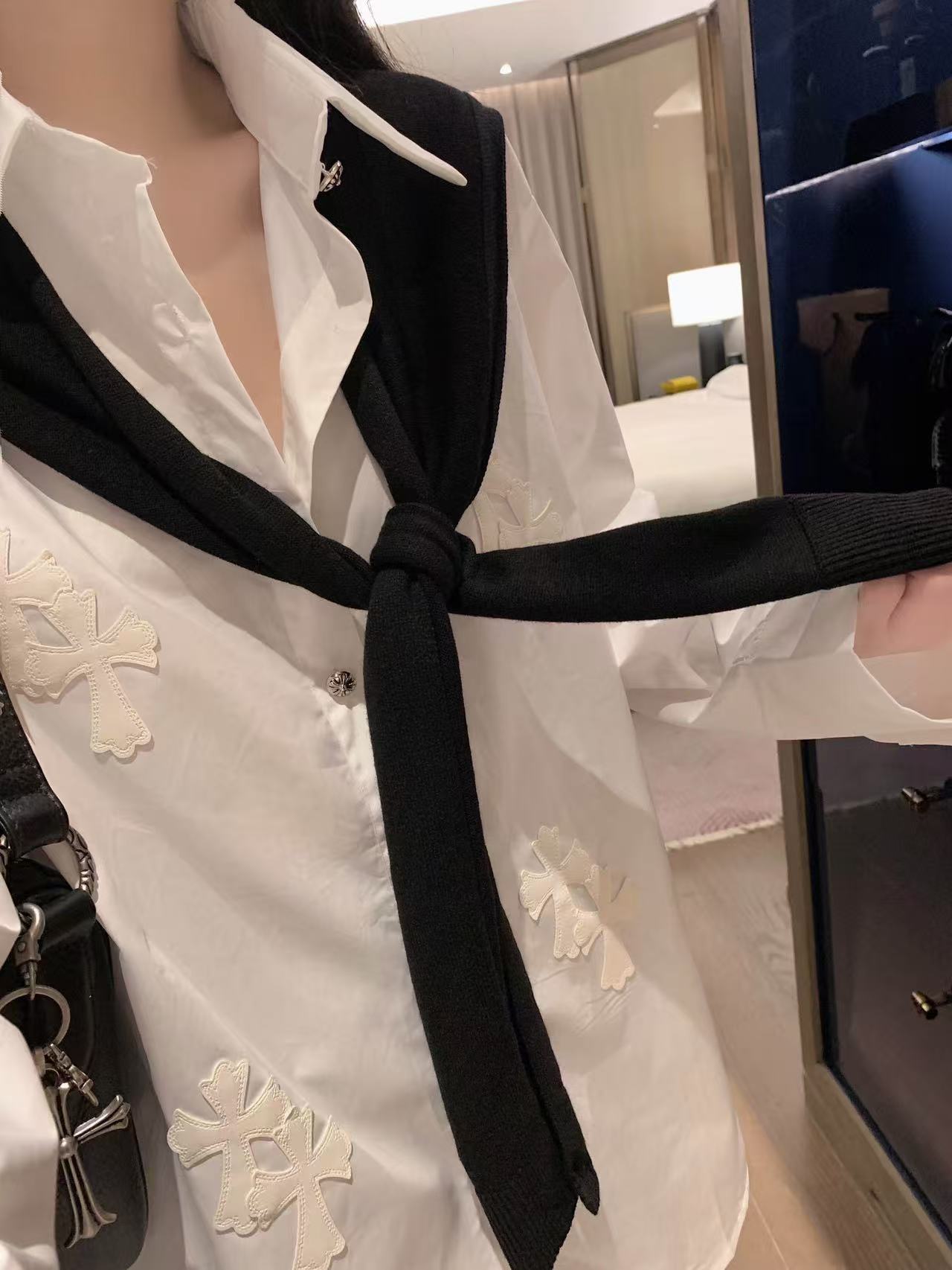 Chr0me Heartsショール＋シャツ ツーピースセット【50％割引+送料無料】