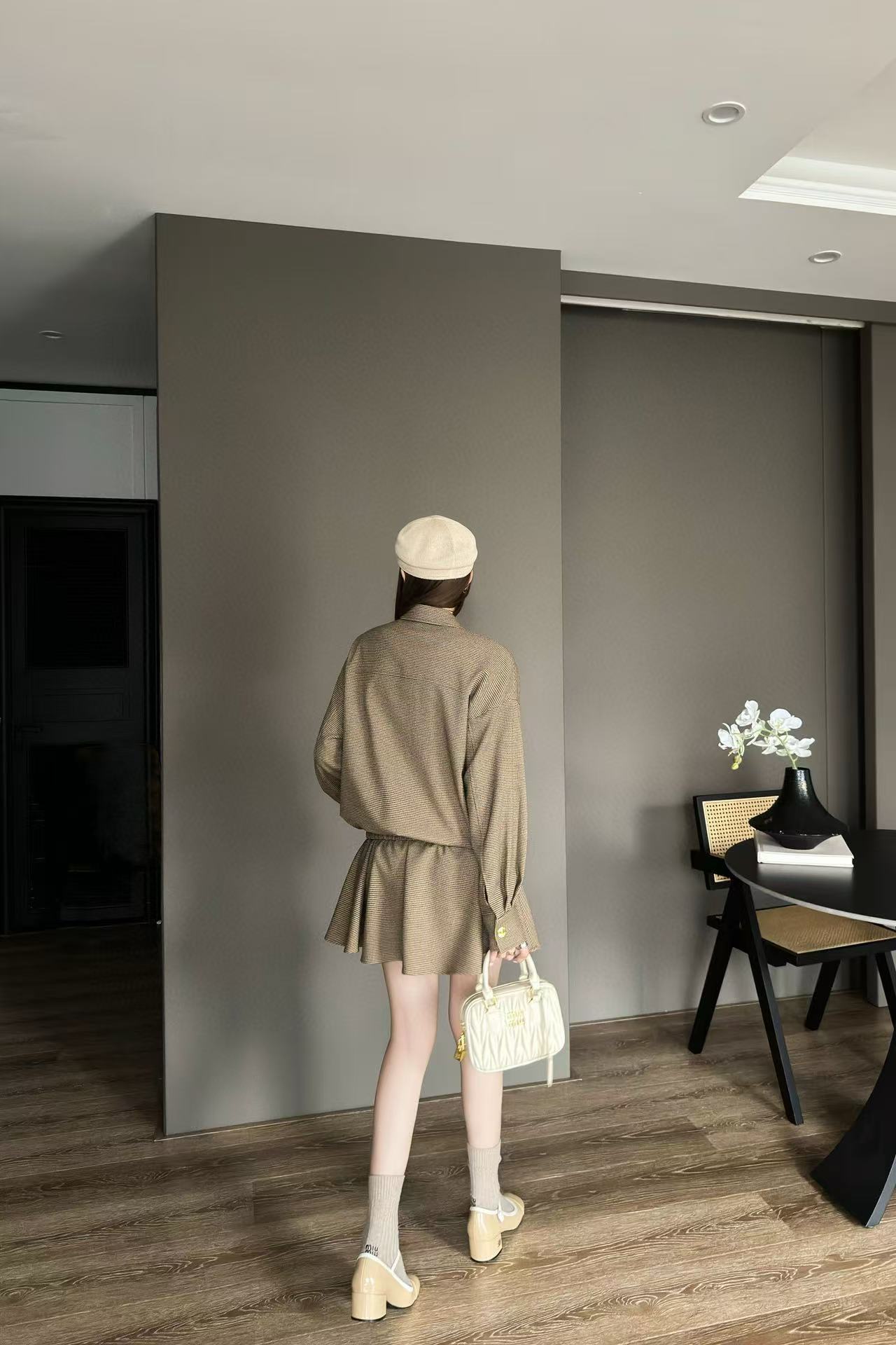 M1UM1U レーストリムジャケット+スカート ツーピースセット【50％割引+送料無料】