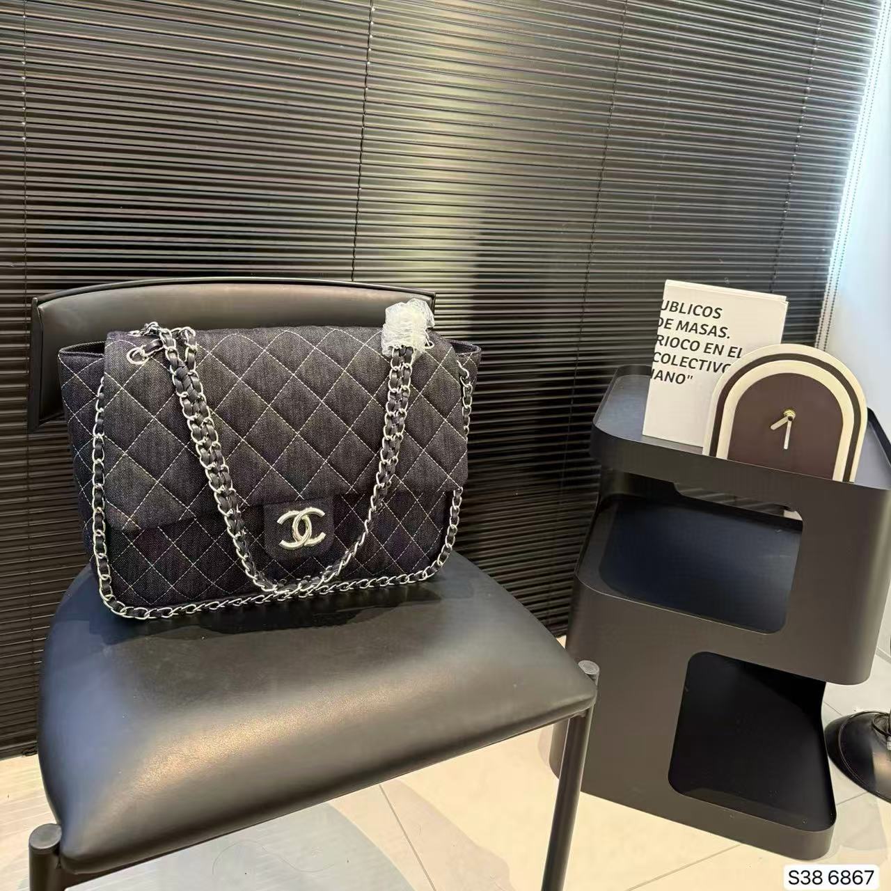 CHANE1 デニムチェーンバッグ【50％割引+送料無料】