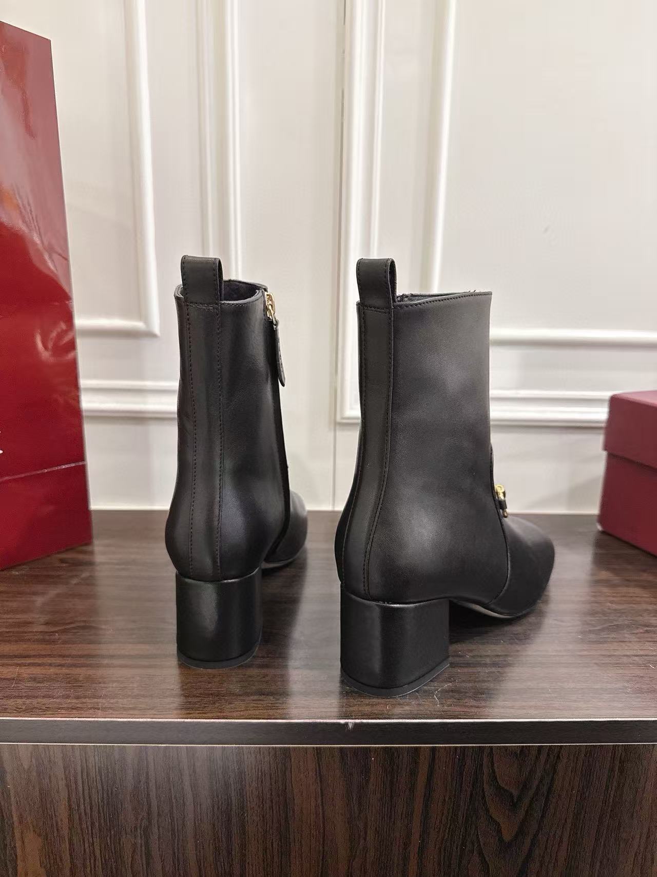 GUCC1 高品質ホースビットチャンキーヒールアンクルブーツ【50％割引+送料無料】