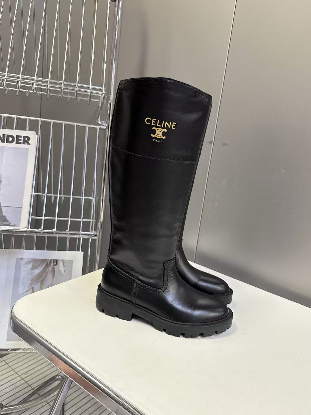 CEL1NEの高品質凱旋門ハイブーツ【50%割引+送料無料】