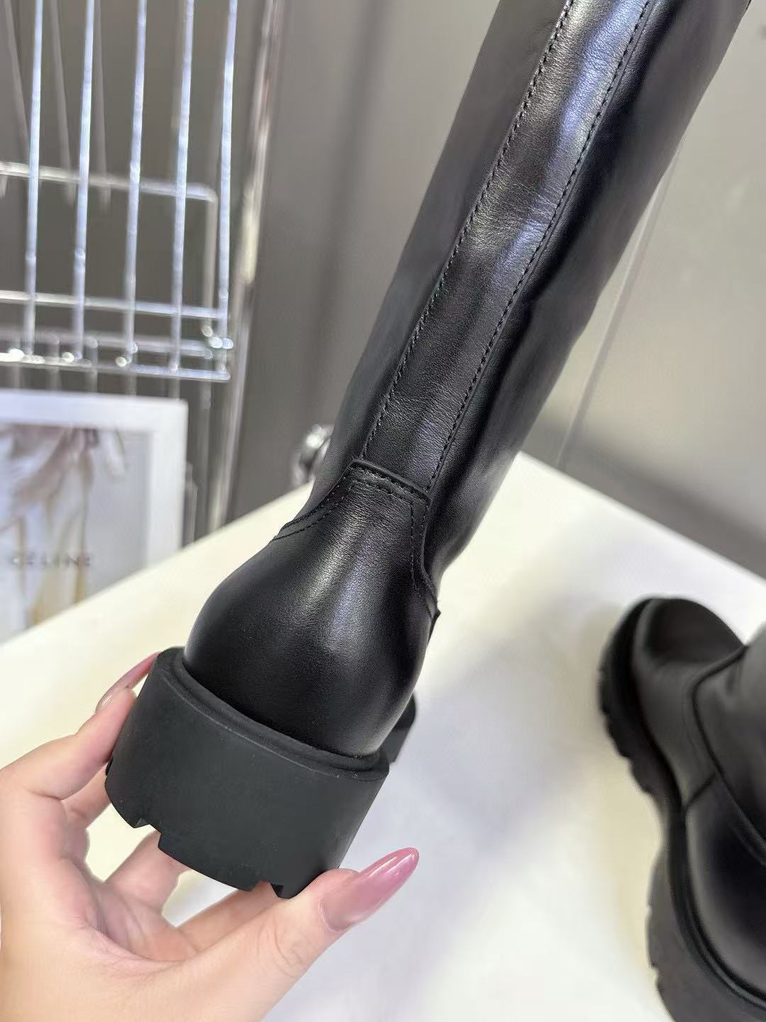 CEL1NEの高品質凱旋門ハイブーツ【50%割引+送料無料】