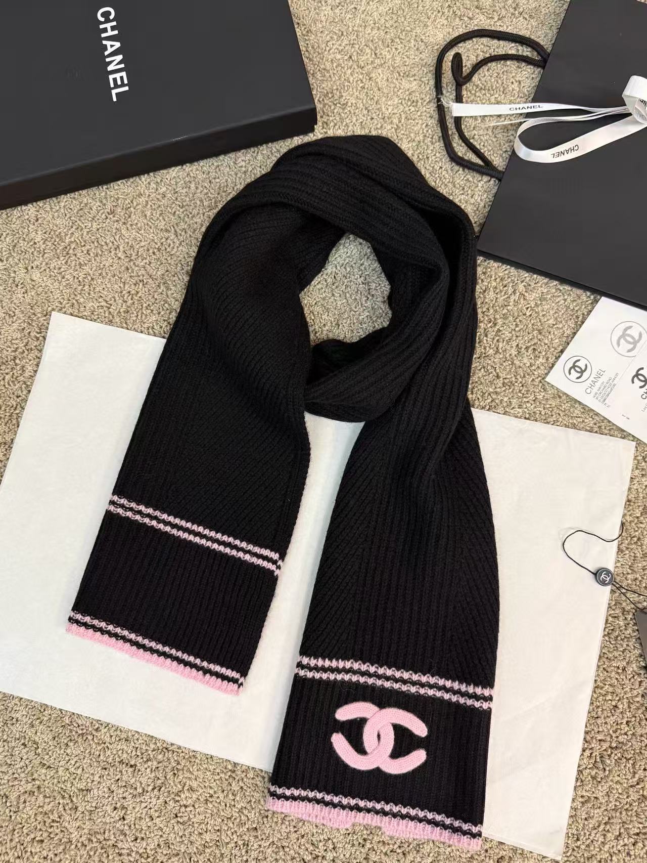 CHANE1 シンプルダブルCウールスカーフ【50％割引+送料無料】