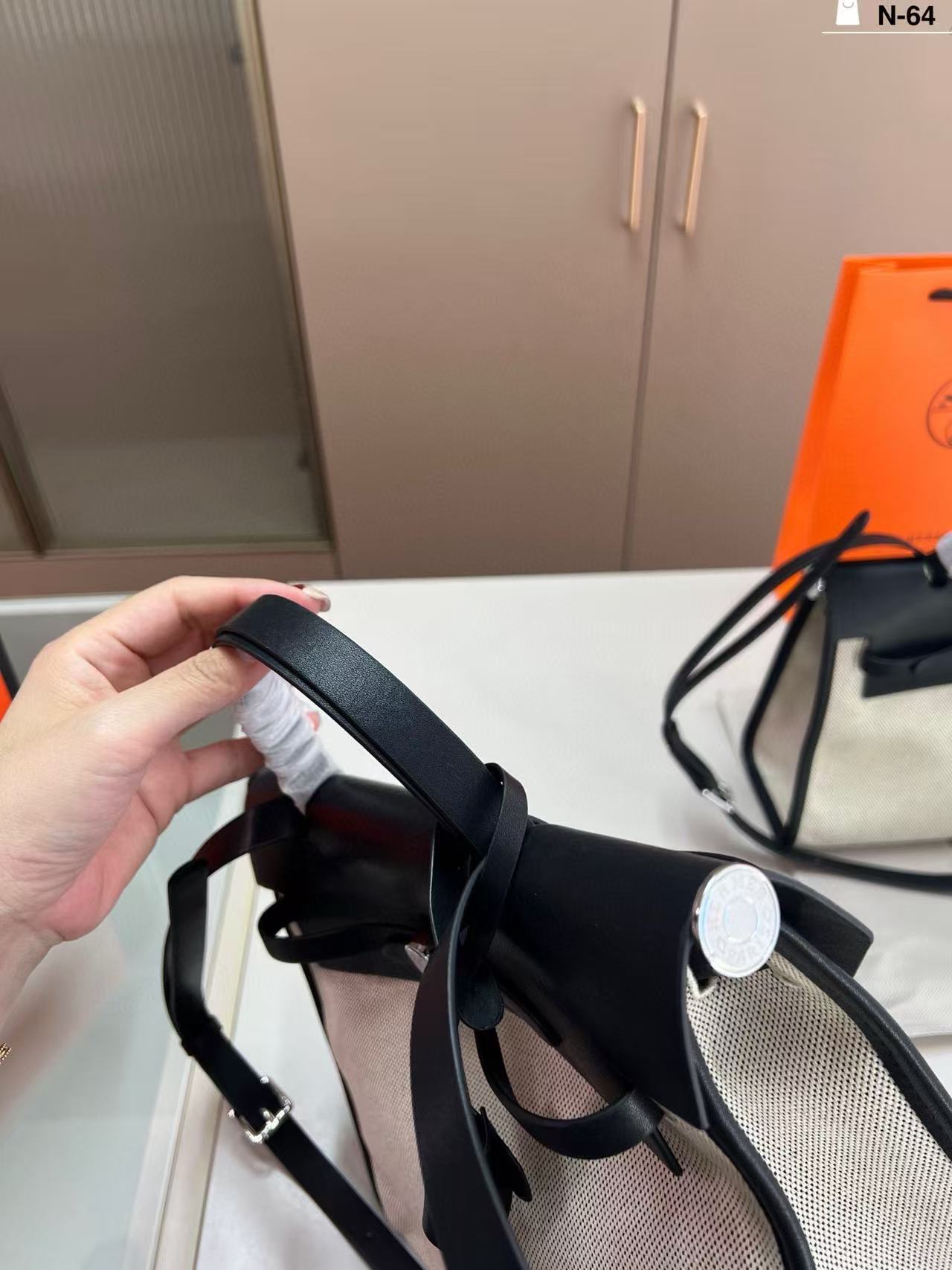 HERME5 キャンバスハンドバッグ【50％割引+送料無料】