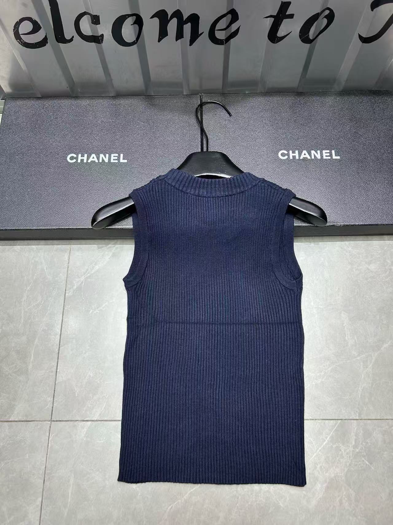 CHANE1 ダブルCニットベスト【50％割引+送料無料】