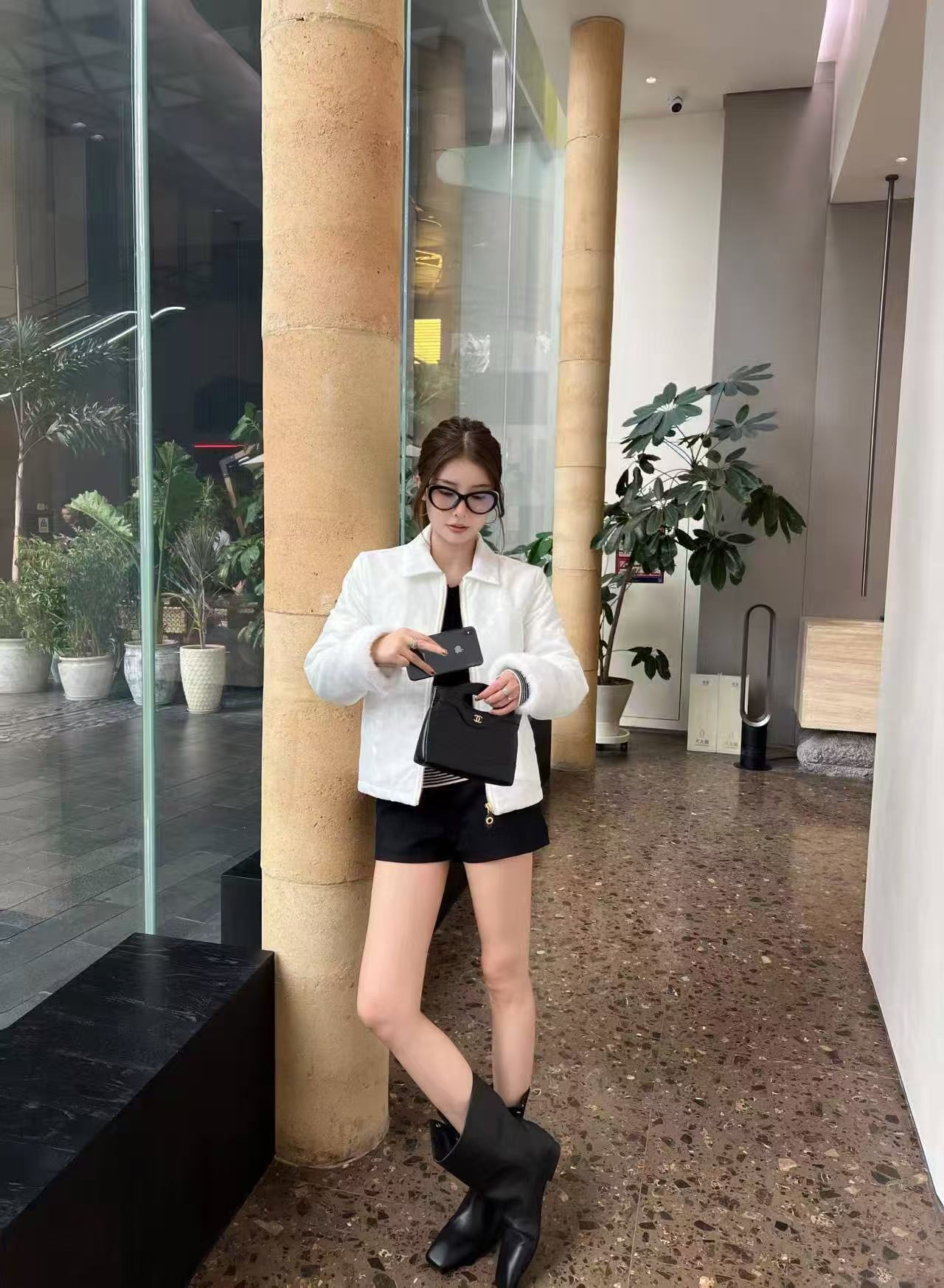 LVプリント ジッパー付きコットンジャケット【50％割引+送料無料】