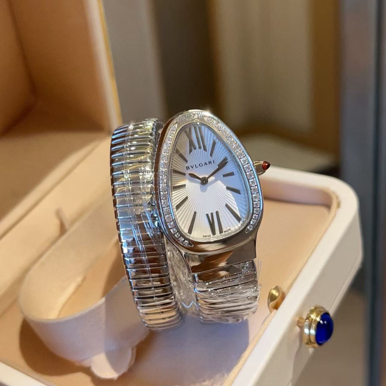 BVLGAR1 ダイヤモンドセット スネークウォッチ【50％割引+送料無料】