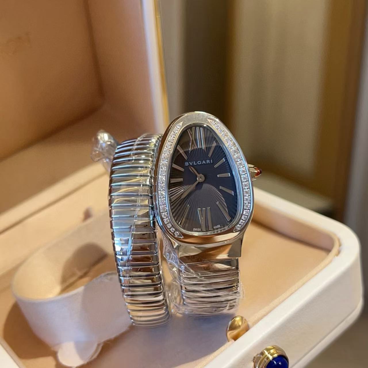 BVLGAR1 ダイヤモンドセット スネークウォッチ【50％割引+送料無料】