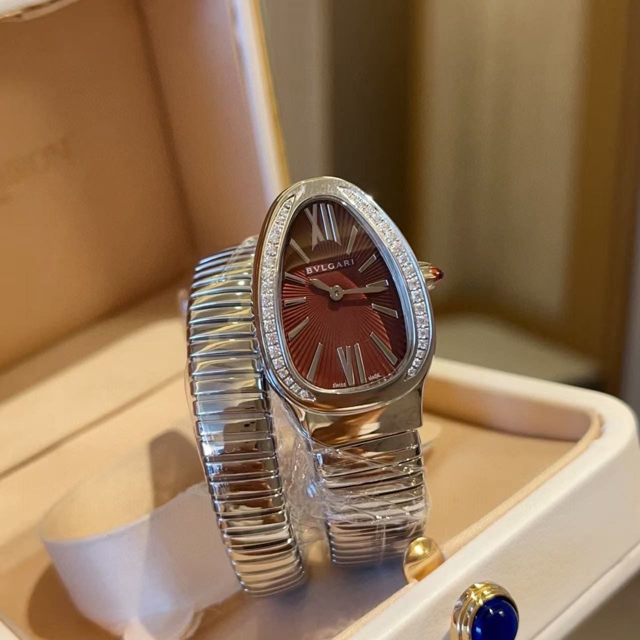 BVLGAR1 ダイヤモンドセット スネークウォッチ【50％割引+送料無料】