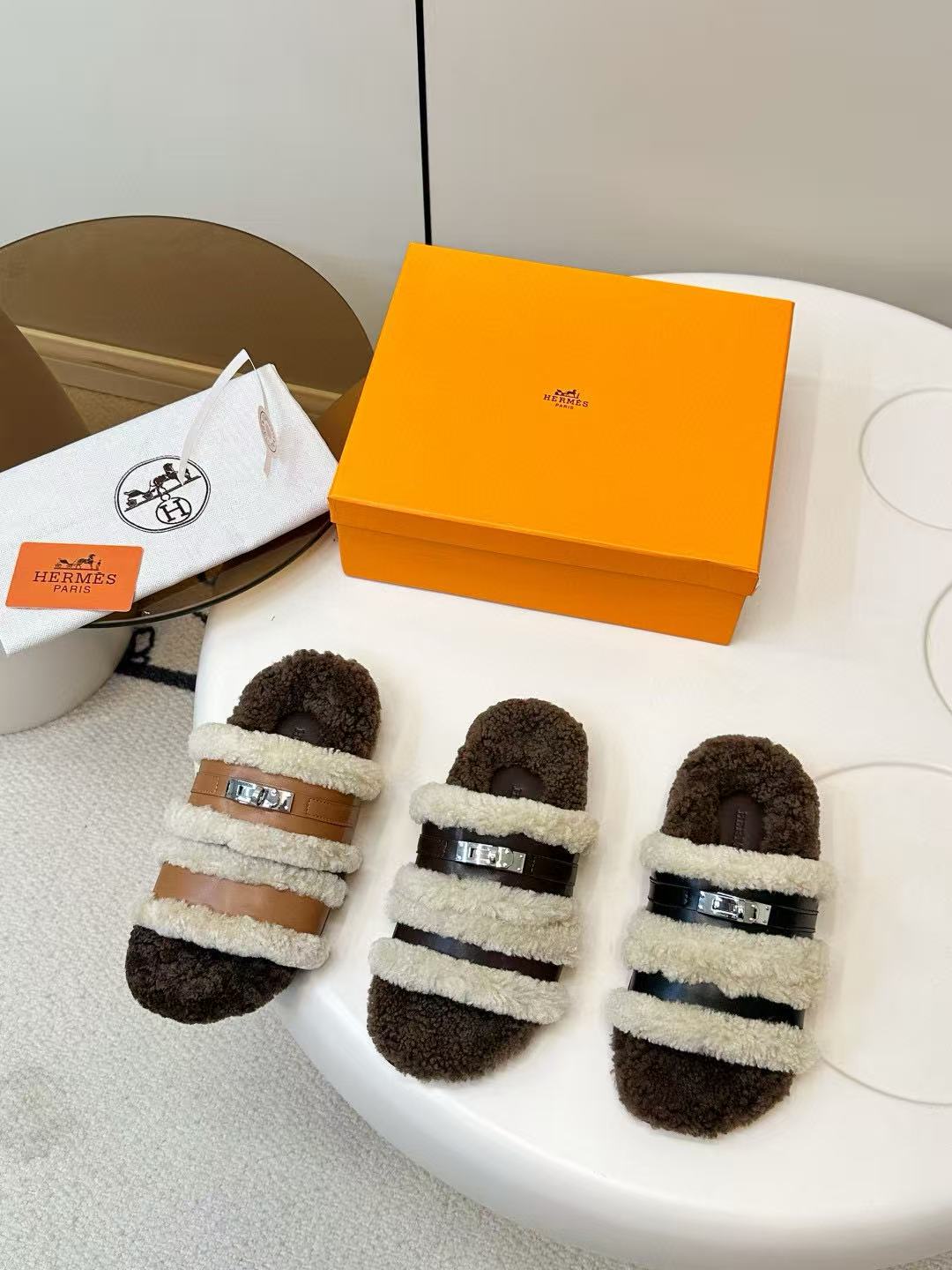 HERME5高品質ふわふわスリッパ【50％割引+送料無料】