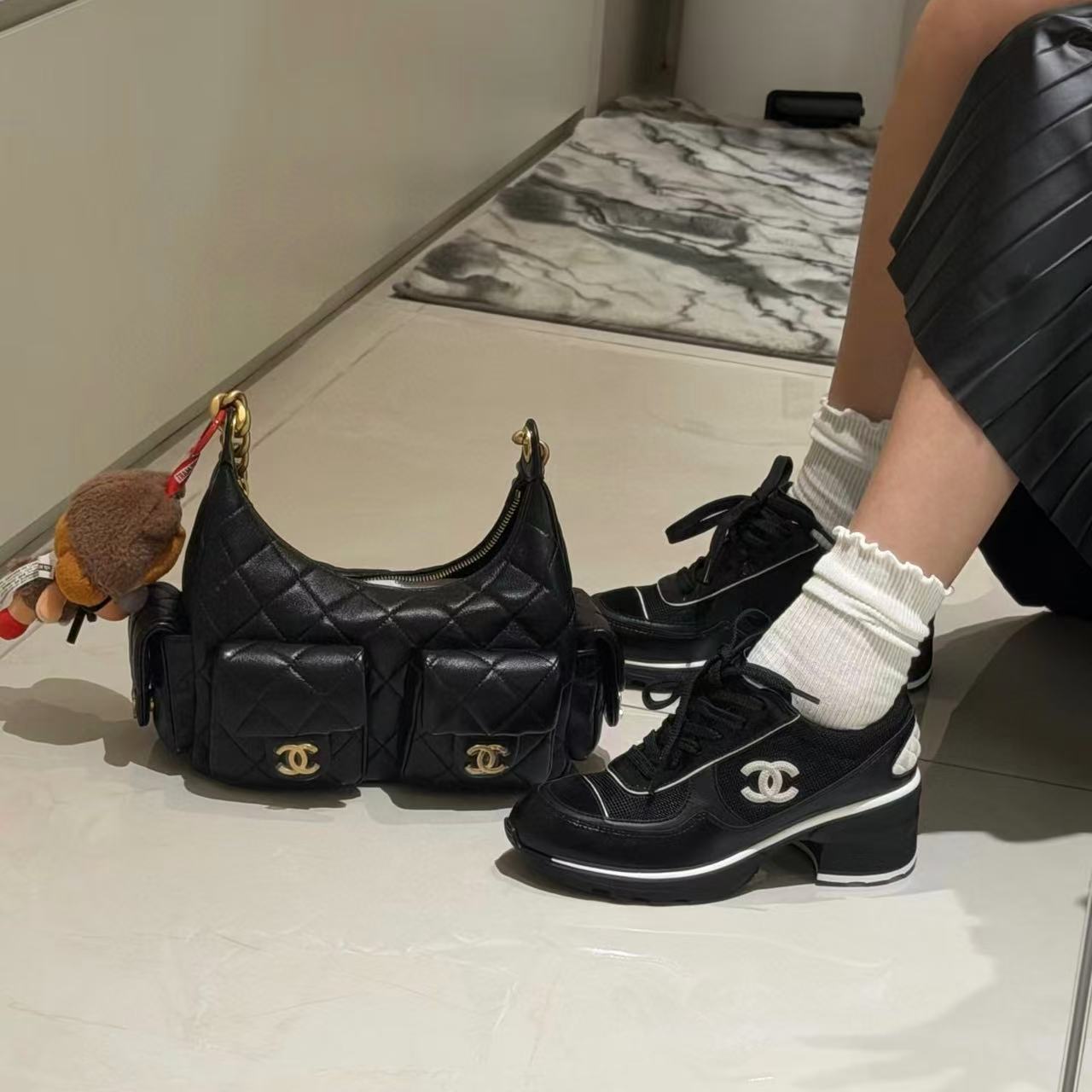 CHANE1 高品質厚底スニーカー【50％割引+送料無料】