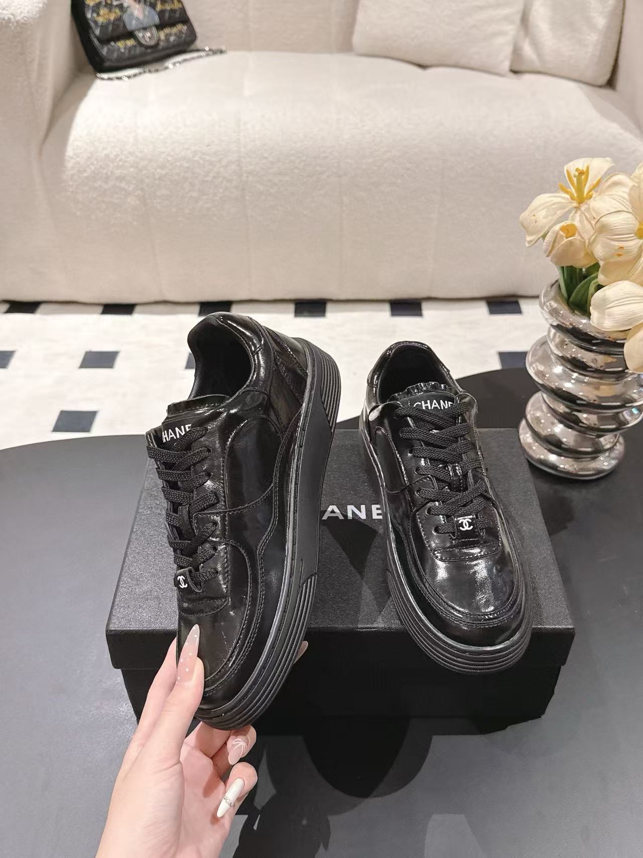 CHANE1 高品質ダブルCカジュアルシューズ【50%割引+送料無料】