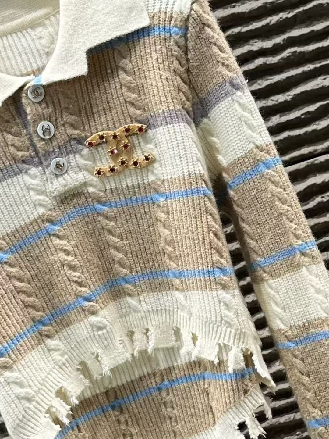 CHANE1 イレギュラーラペルセーター【50％割引+送料無料】