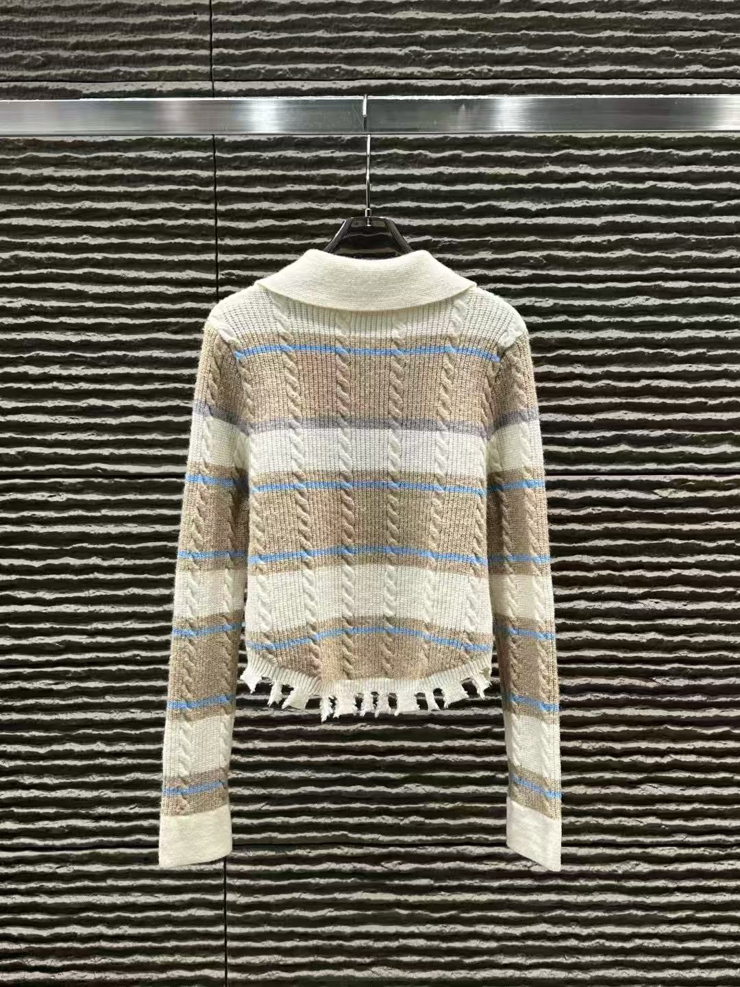 CHANE1 イレギュラーラペルセーター【50％割引+送料無料】