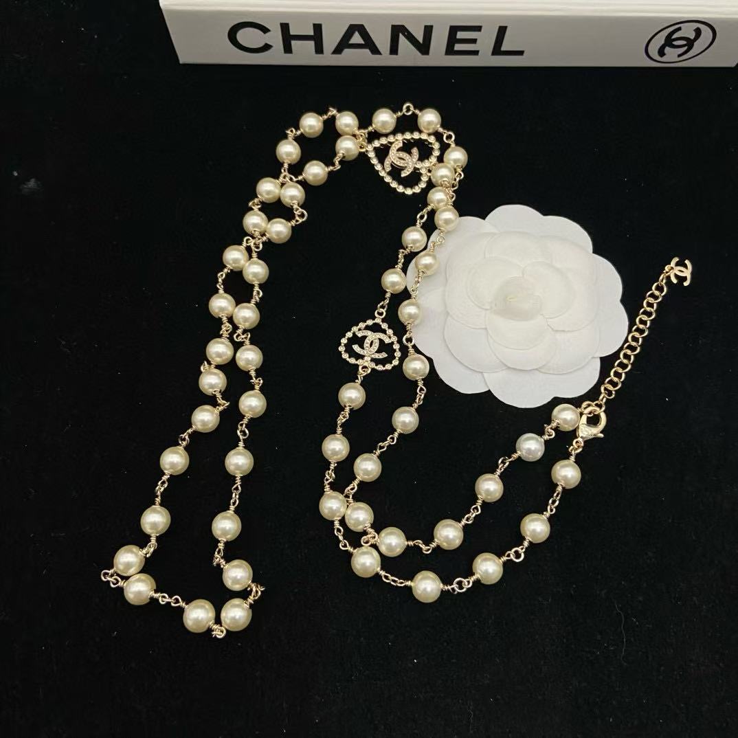 CHANE1 ハートパールネックレス【50％割引+送料無料】