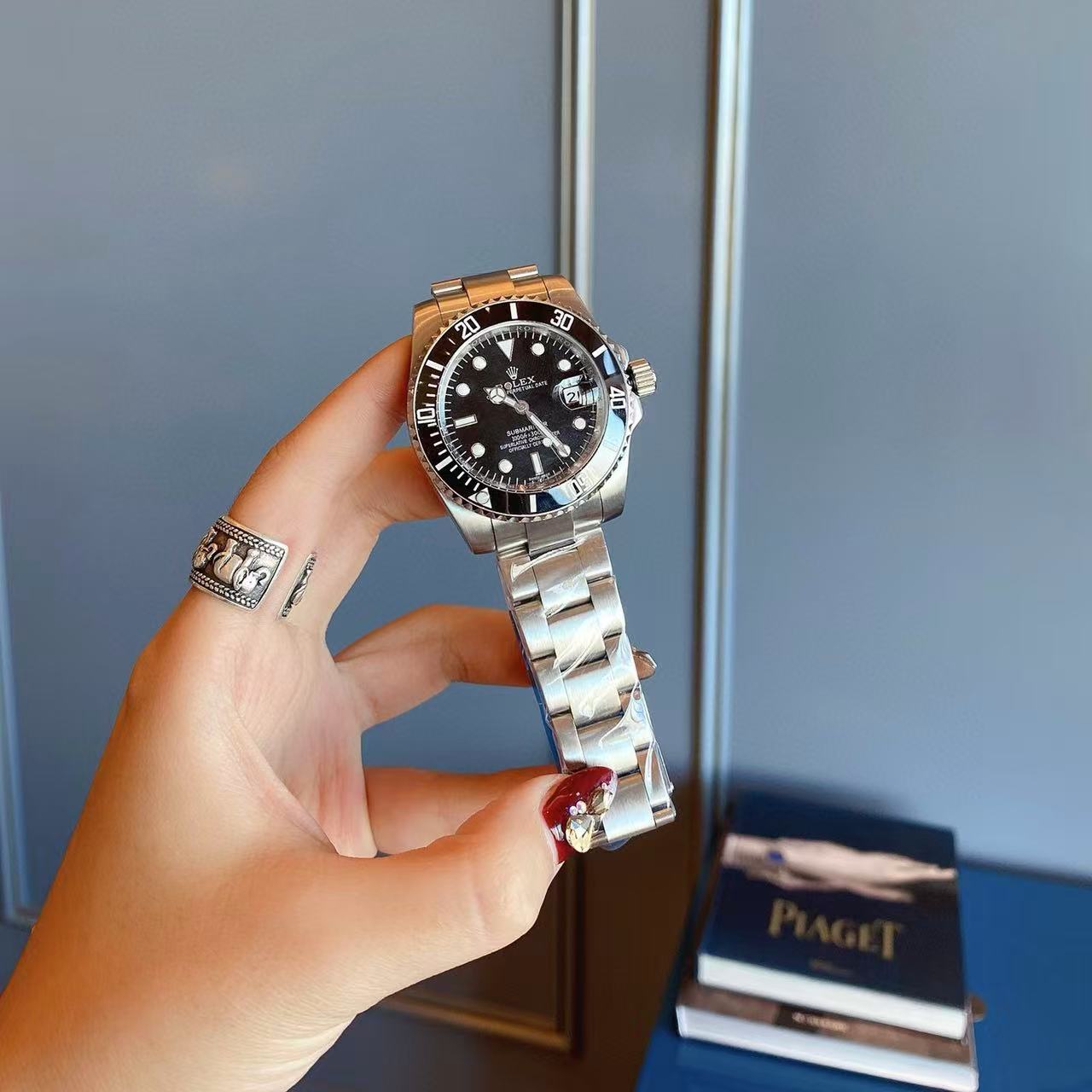 R0LEX 機械式 メンズ・レディース スチール腕時計【50%割引+送料無料】